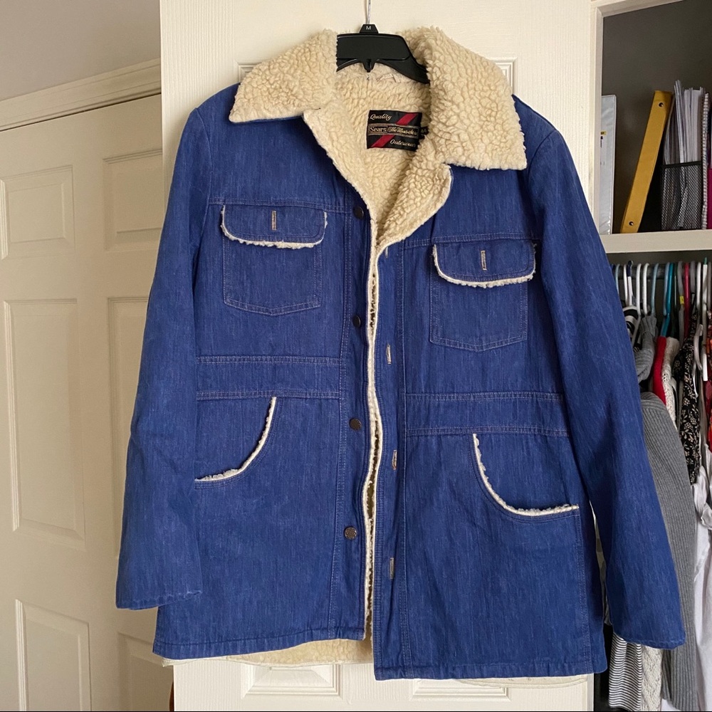 Vintage Denim Lined Jacket